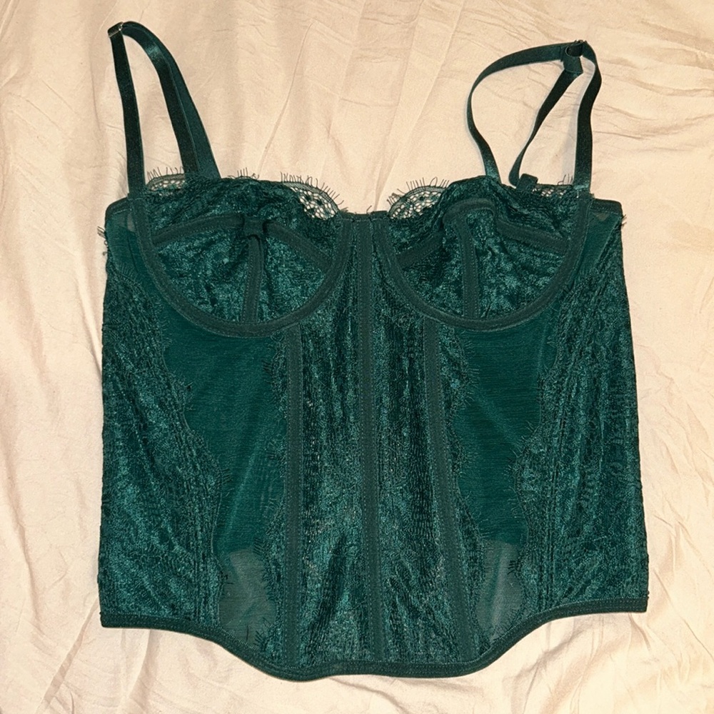 Green Corset Top